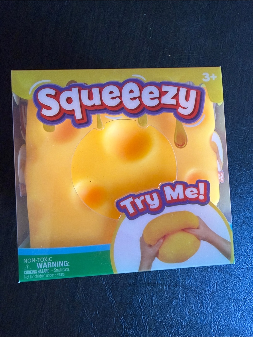 Squeezy Yellow Cheese Squishy Stress Toy - Sunny Days